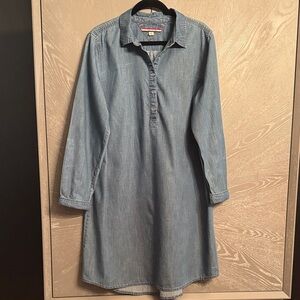 Tommy Hilfiger Light Blue Long Sleeve Dress